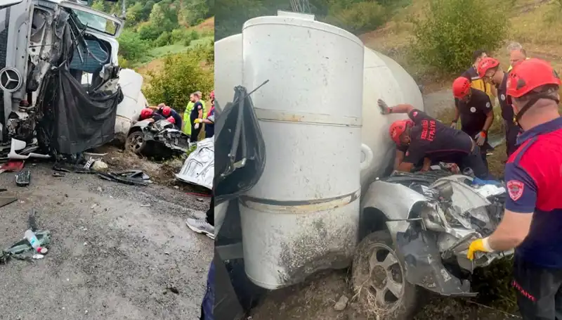 Beton Mikserinin Devrilmesi Sonucu Otomobildeki Kaza: 1 Kişi Hayatını Kaybetti, 1 Yaralı