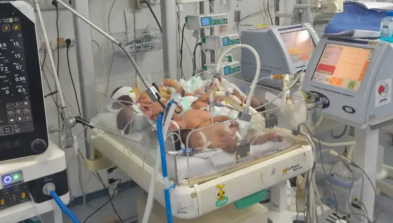 Gazze'deki Doktorlar Çaresiz: Aynı Kuvözde İki Bebekle Mücadele Ediyorlar