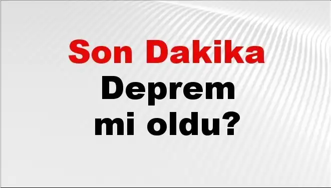 Muğla’da Son Dakika Deprem! Detaylar Burada...