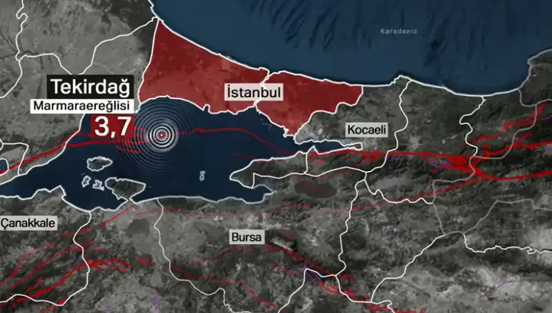 Marmara Denizi'nde Şiddetli 3,7 Büyüklüğünde Deprem: Detaylar Geldi!