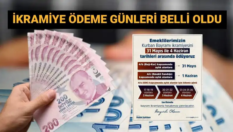Emekli Bayram İkramiyeleri Hesaplara Geçiyor: Ödeme Tarihleri Açıklandı!